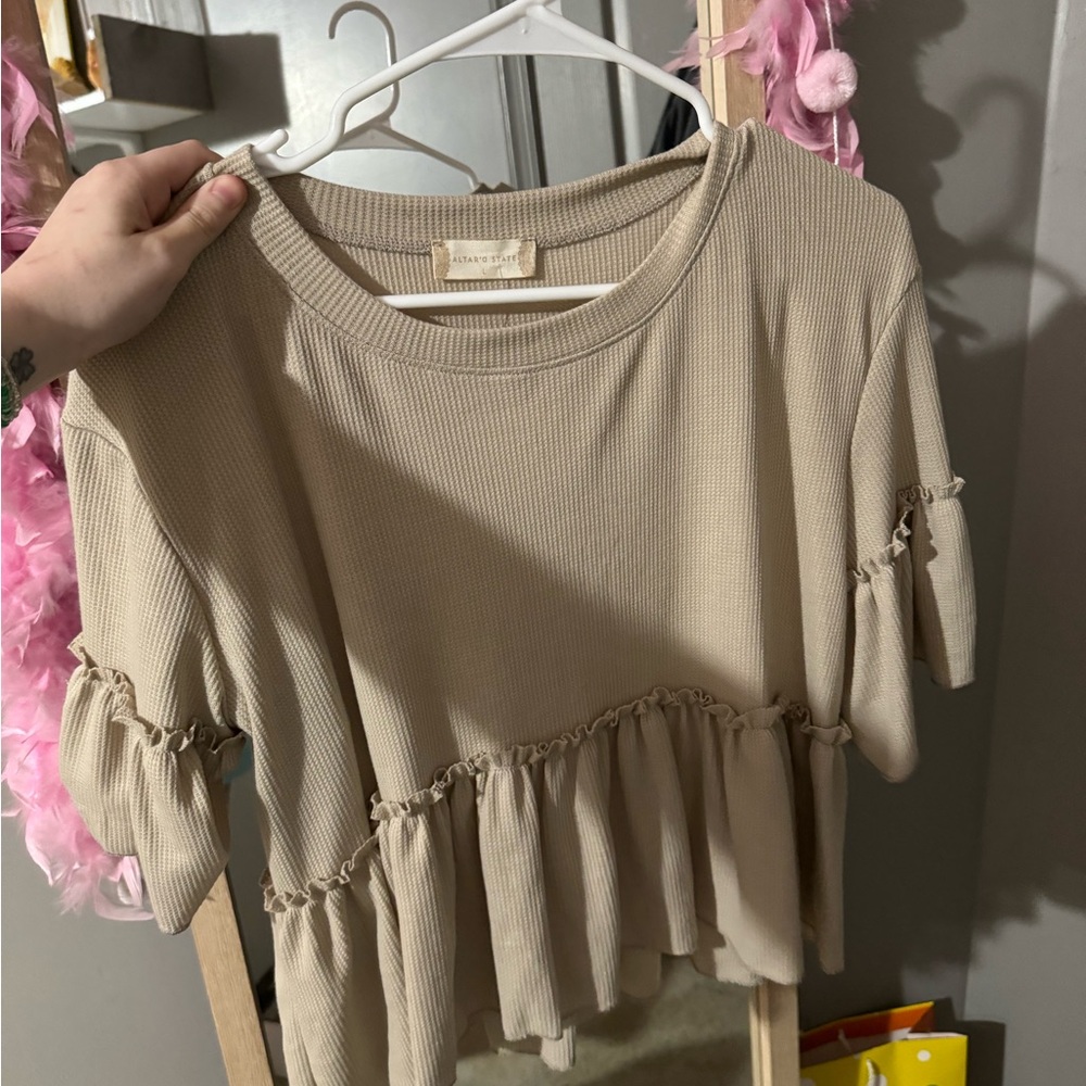 NWT altrd state 3/4 sleeve peplum top
